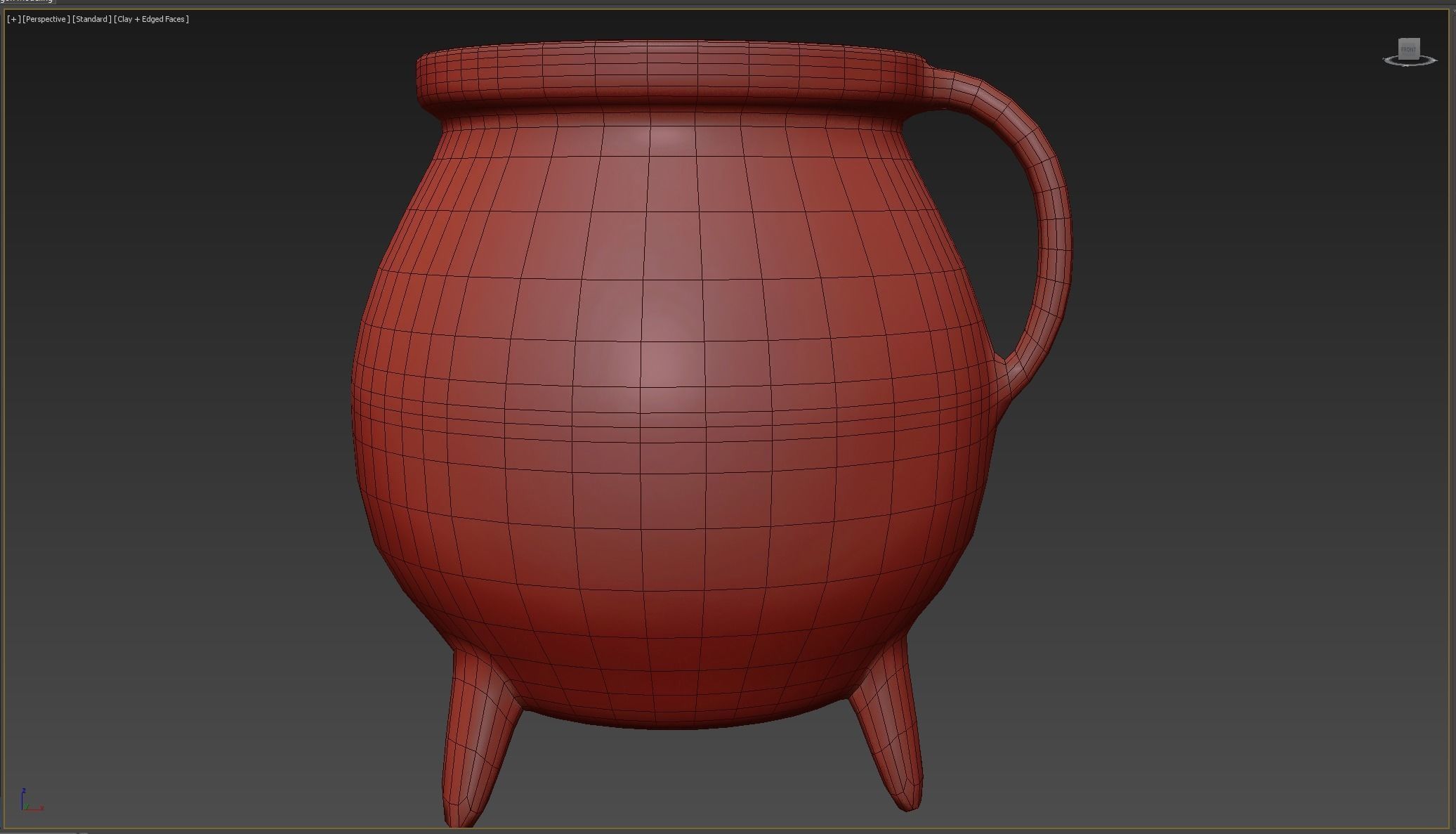 Witchs Cauldron Low-poly 3D model_8