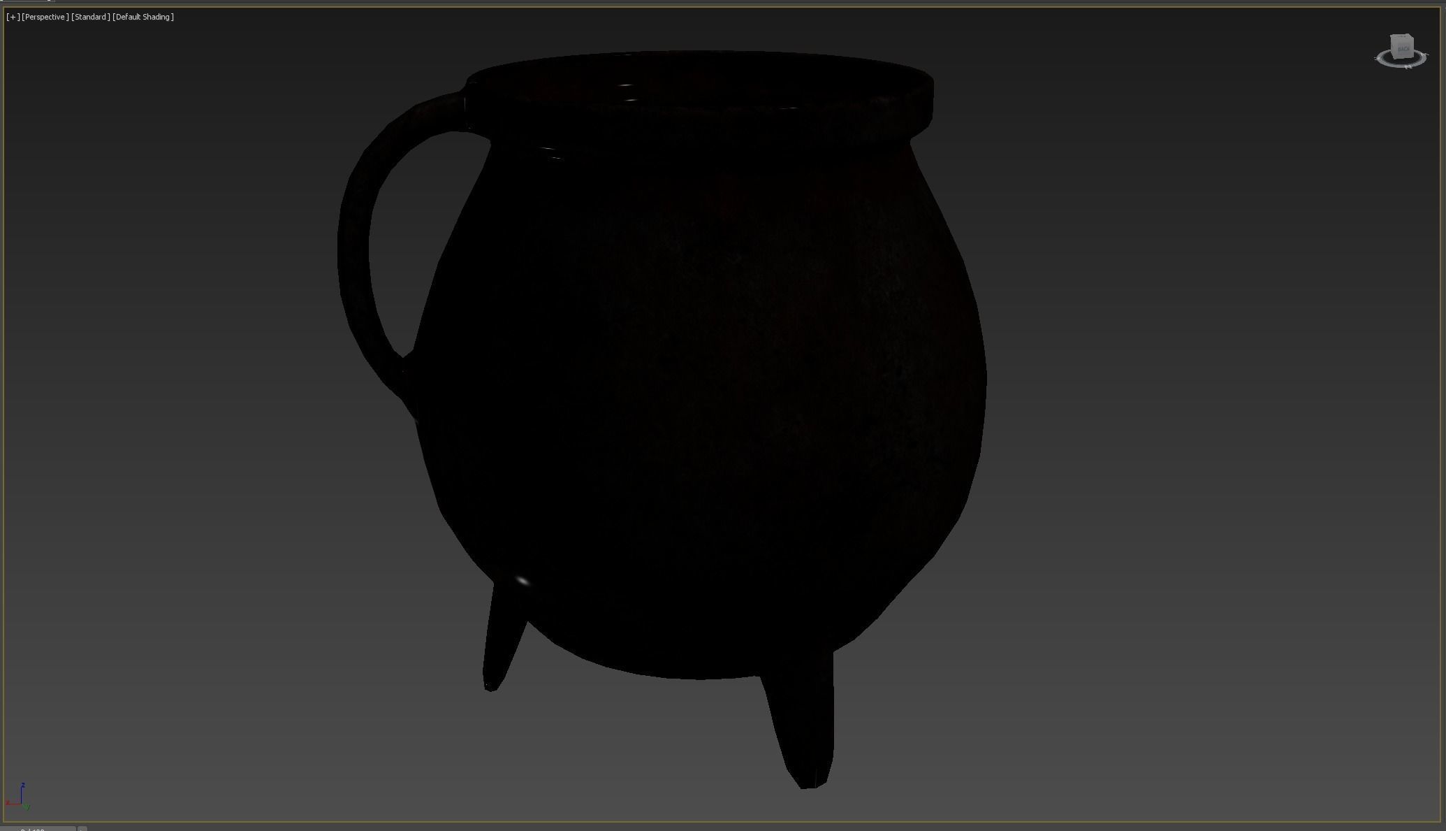 Witchs Cauldron Low-poly 3D model_5