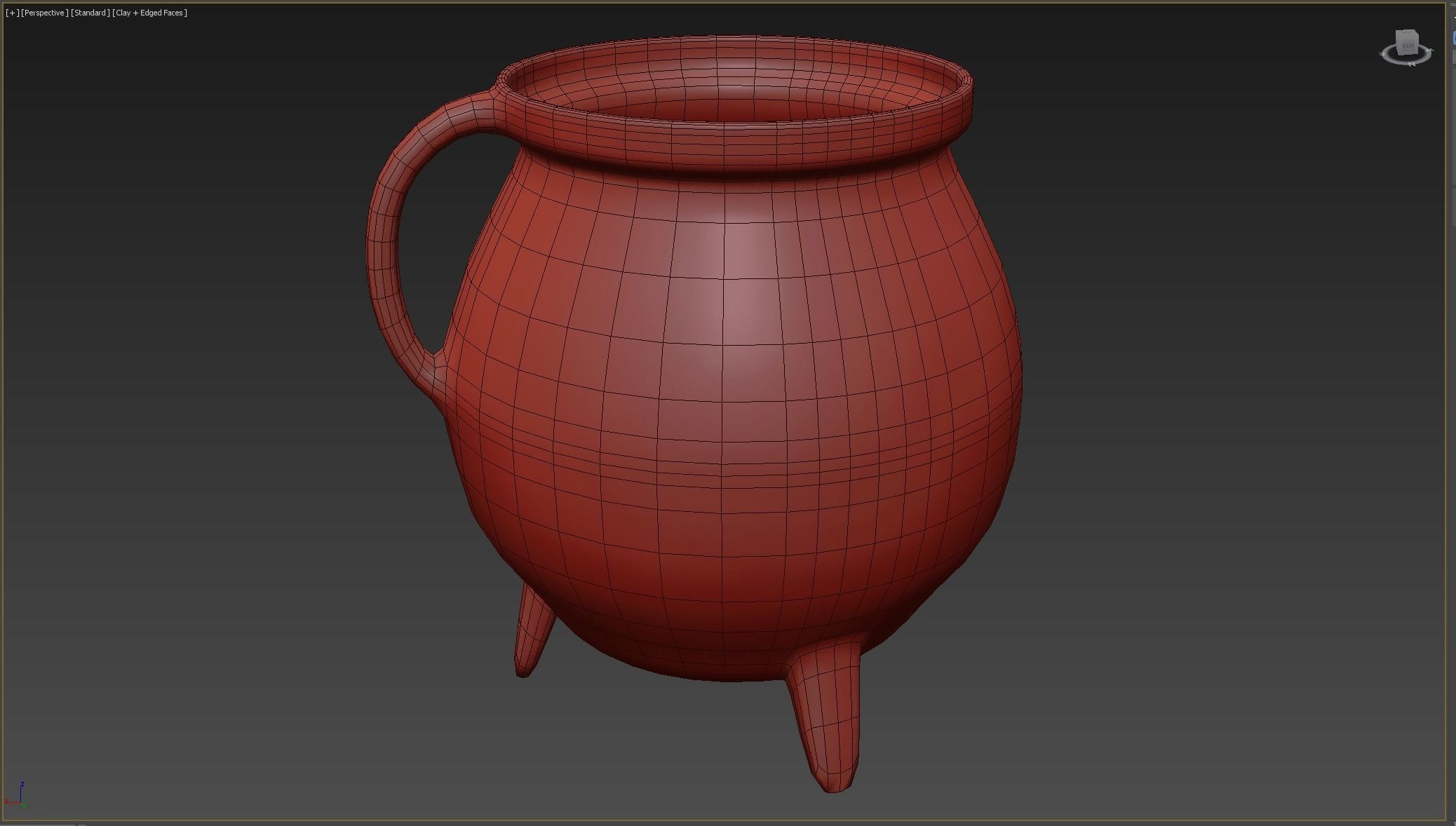 Witchs Cauldron Low-poly 3D model_7