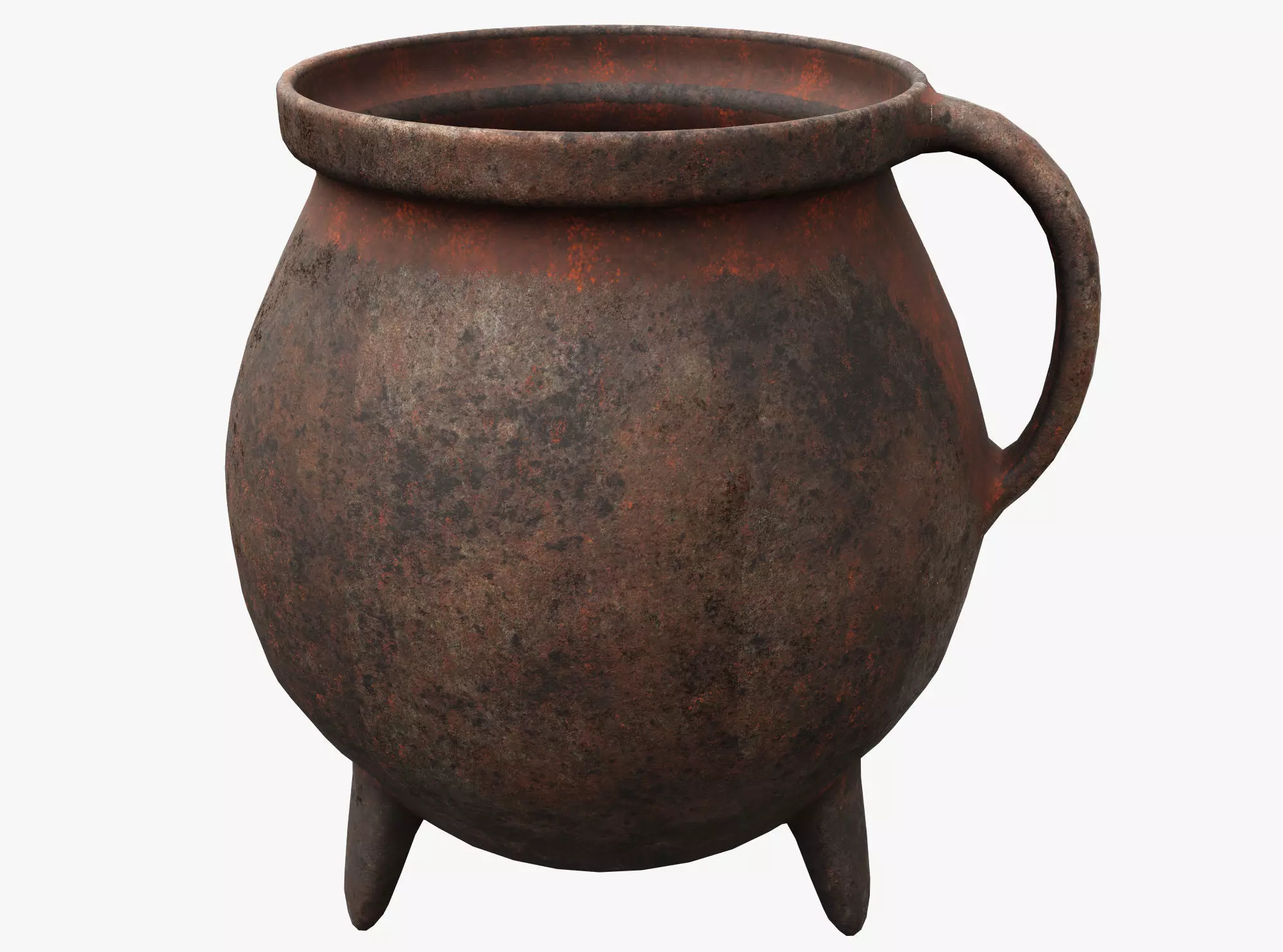 Witchs Cauldron Low-poly 3D model_0