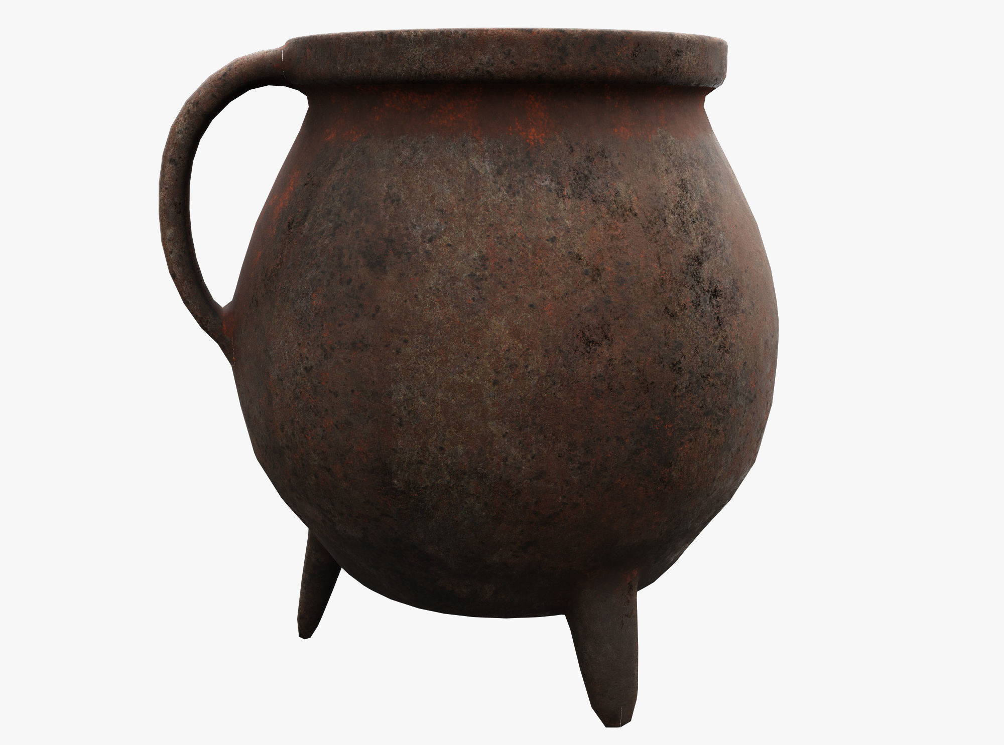 Witchs Cauldron Low-poly 3D model_3