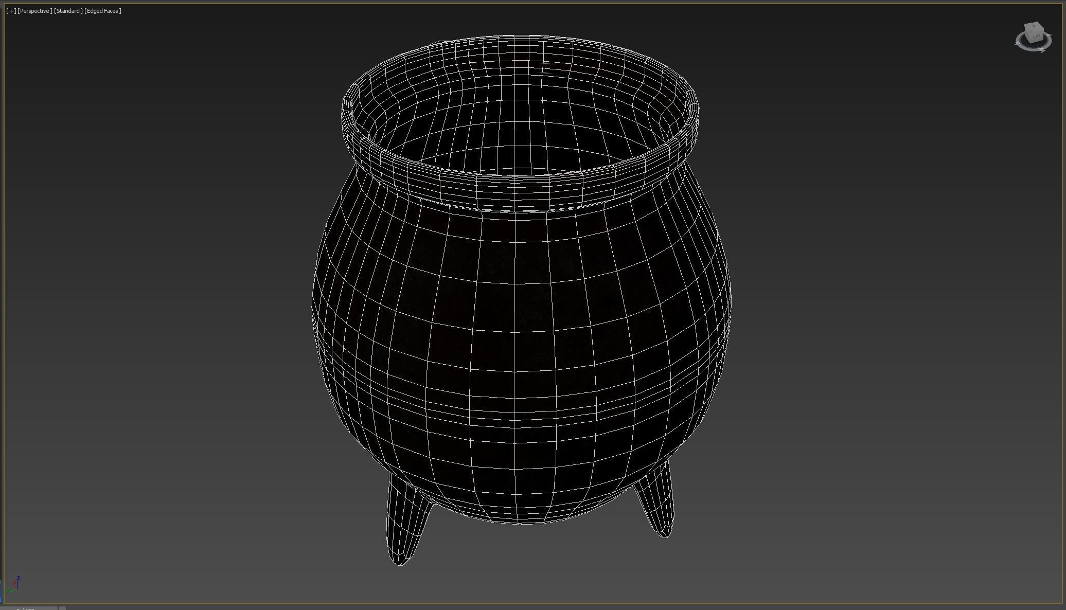 Witchs Cauldron Low-poly 3D model_6