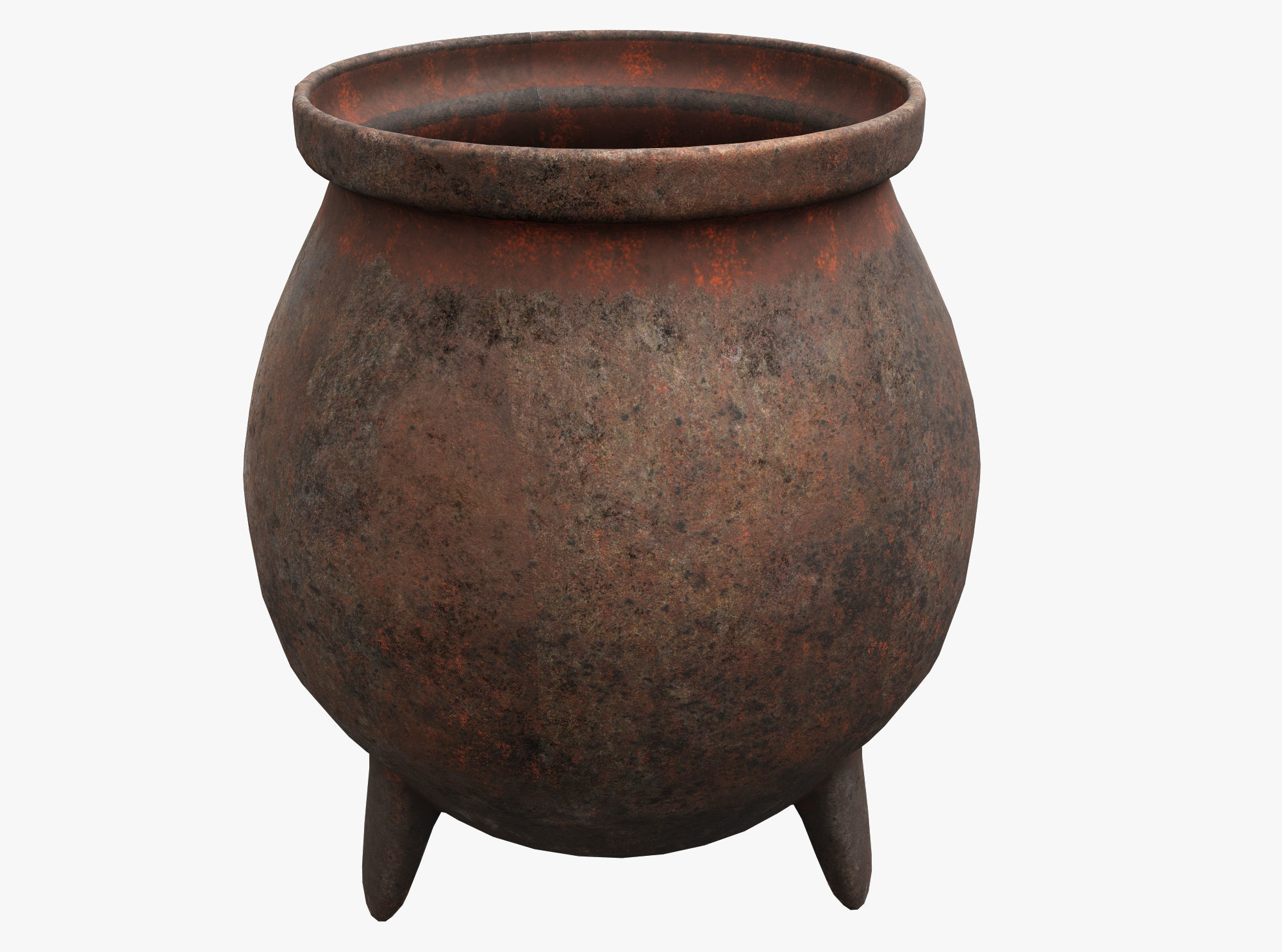 Witchs Cauldron Low-poly 3D model_1