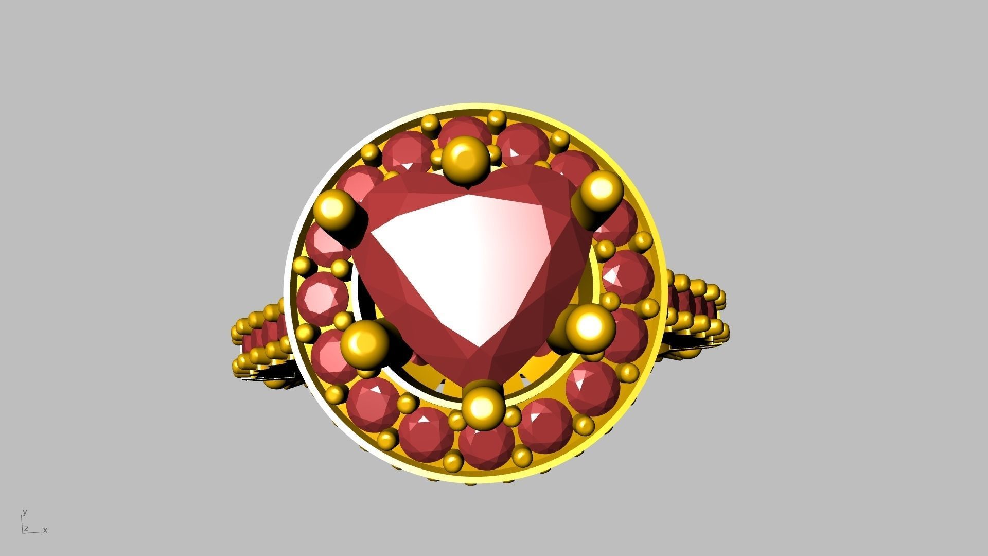 ruffle shank diamond ring stl verified 3D print model_22