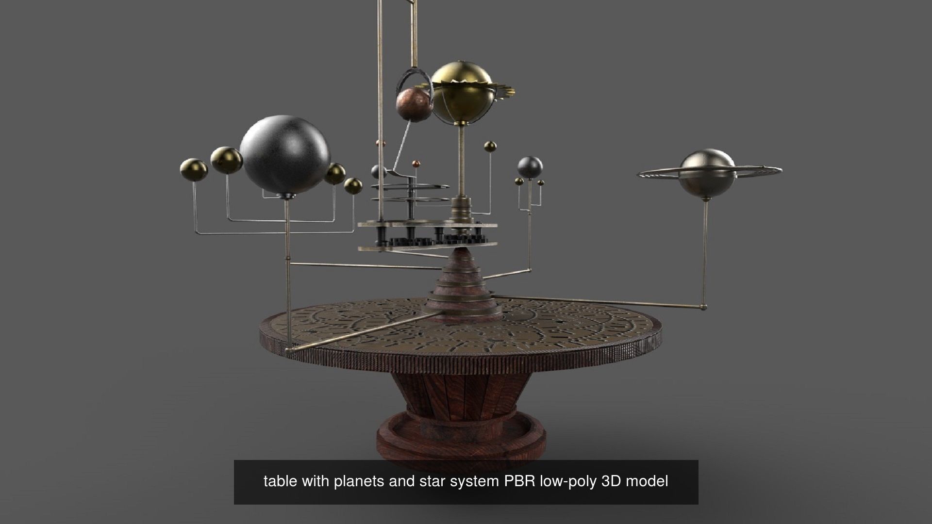 Nobre globe PBR low poly 3D model  3D Model Collection_1