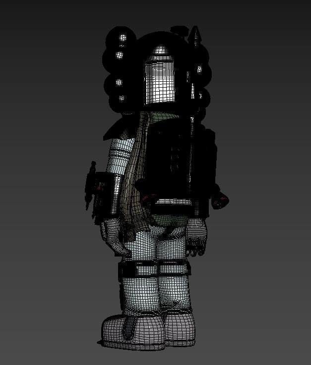 KAWS soldier STAR WARS 3D print model_2