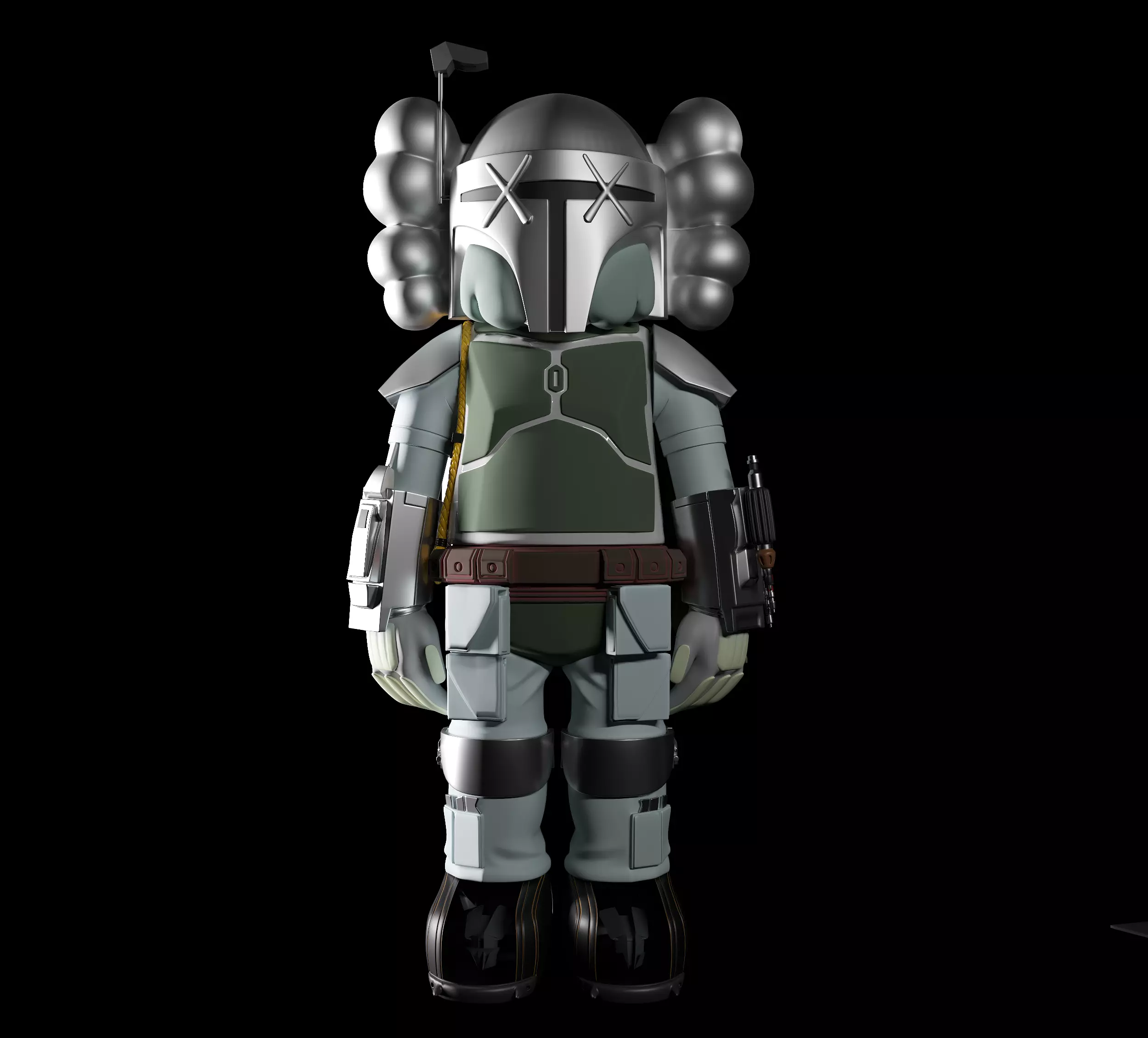 KAWS soldier STAR WARS 3D print model_0