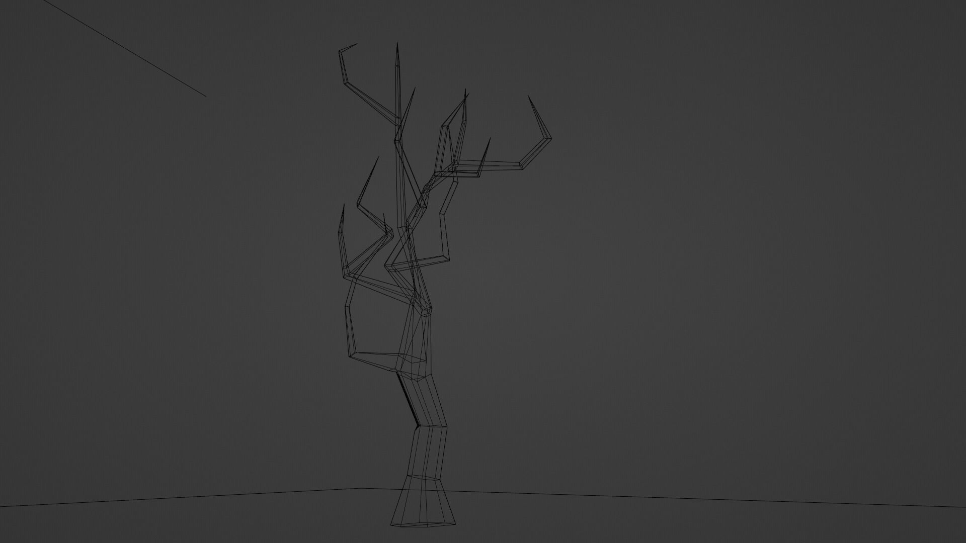 Very Low Poly Game Ready Tree Low-poly 3D model_7