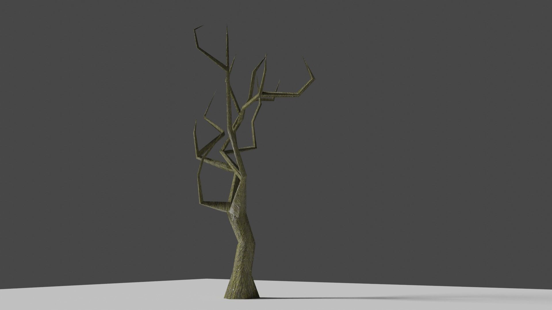 Very Low Poly Game Ready Tree Low-poly 3D model_6