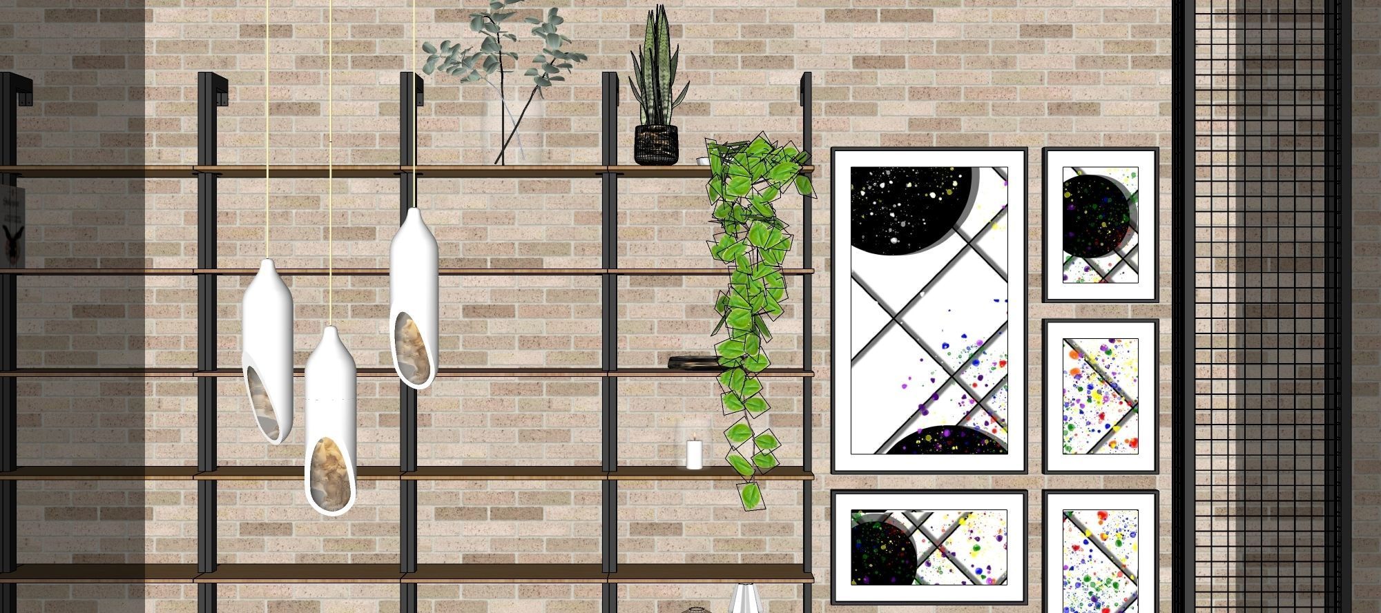 Coffee Corner - cafe and restaurant interior design 3 3D model_14