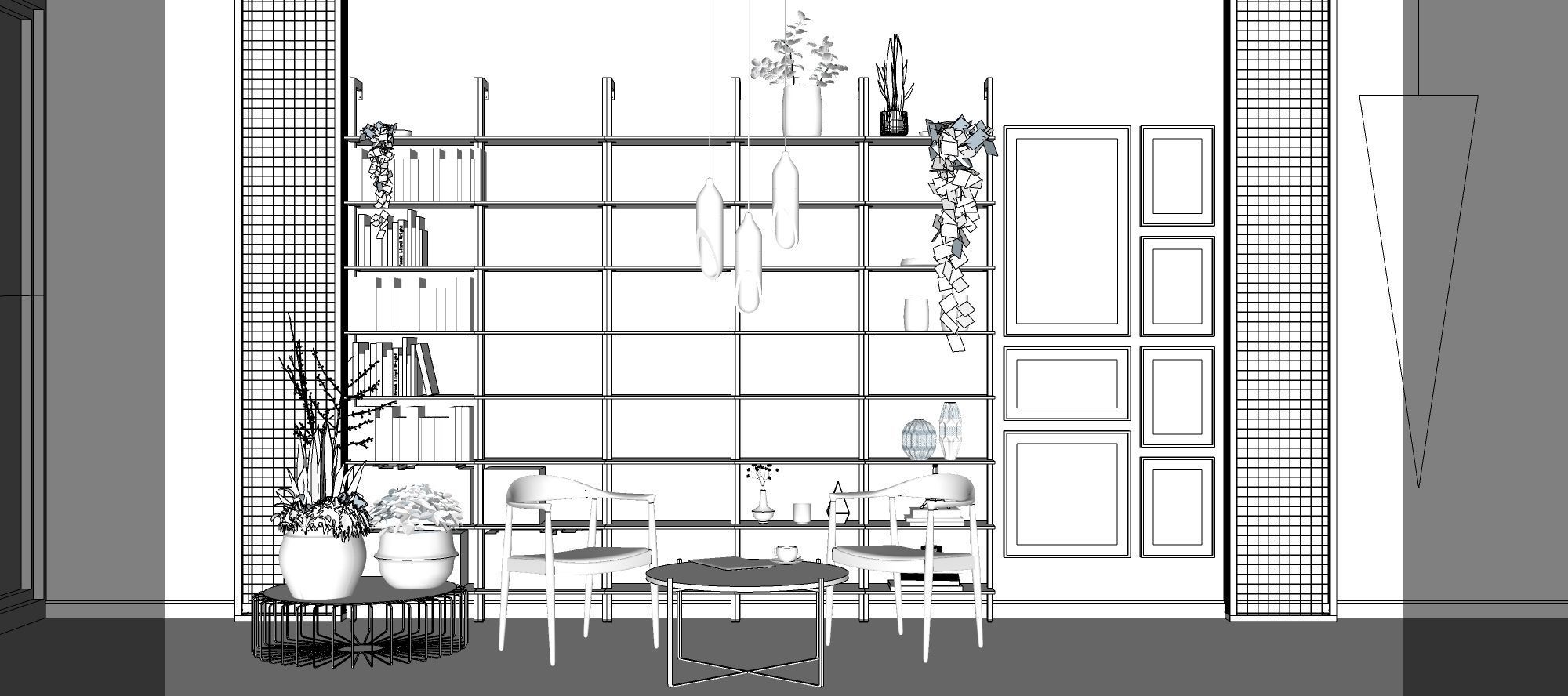 Coffee Corner - cafe and restaurant interior design 3 3D model_5