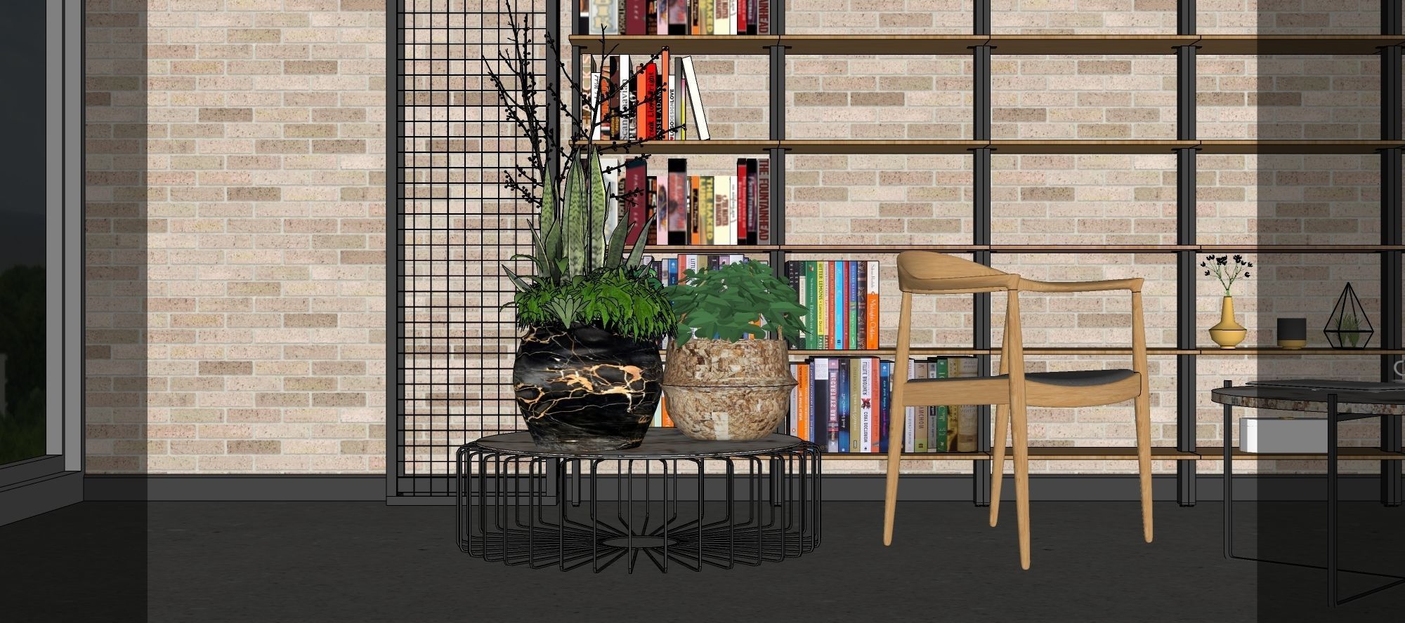 Coffee Corner - cafe and restaurant interior design 3 3D model_17