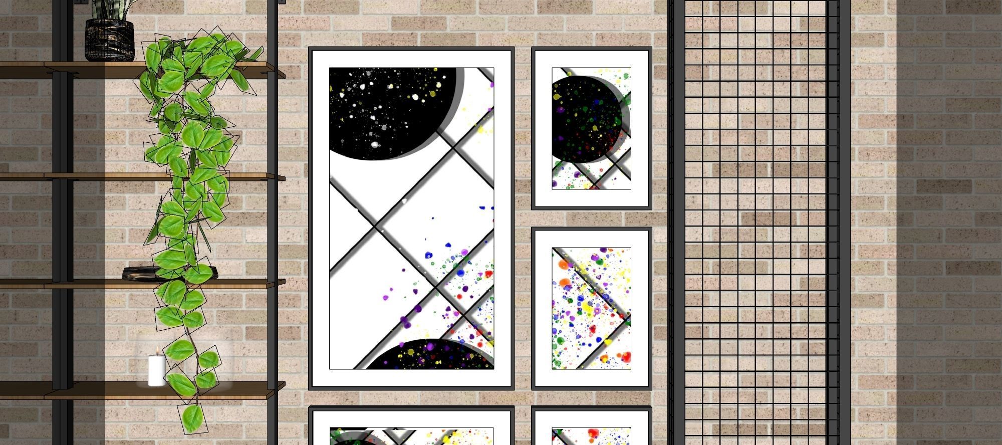 Coffee Corner - cafe and restaurant interior design 3 3D model_20