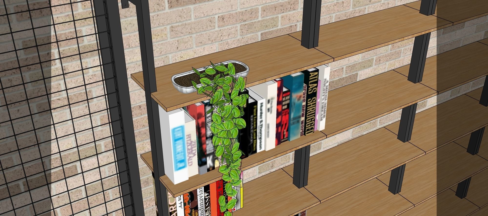 Coffee Corner - cafe and restaurant interior design 3 3D model_19