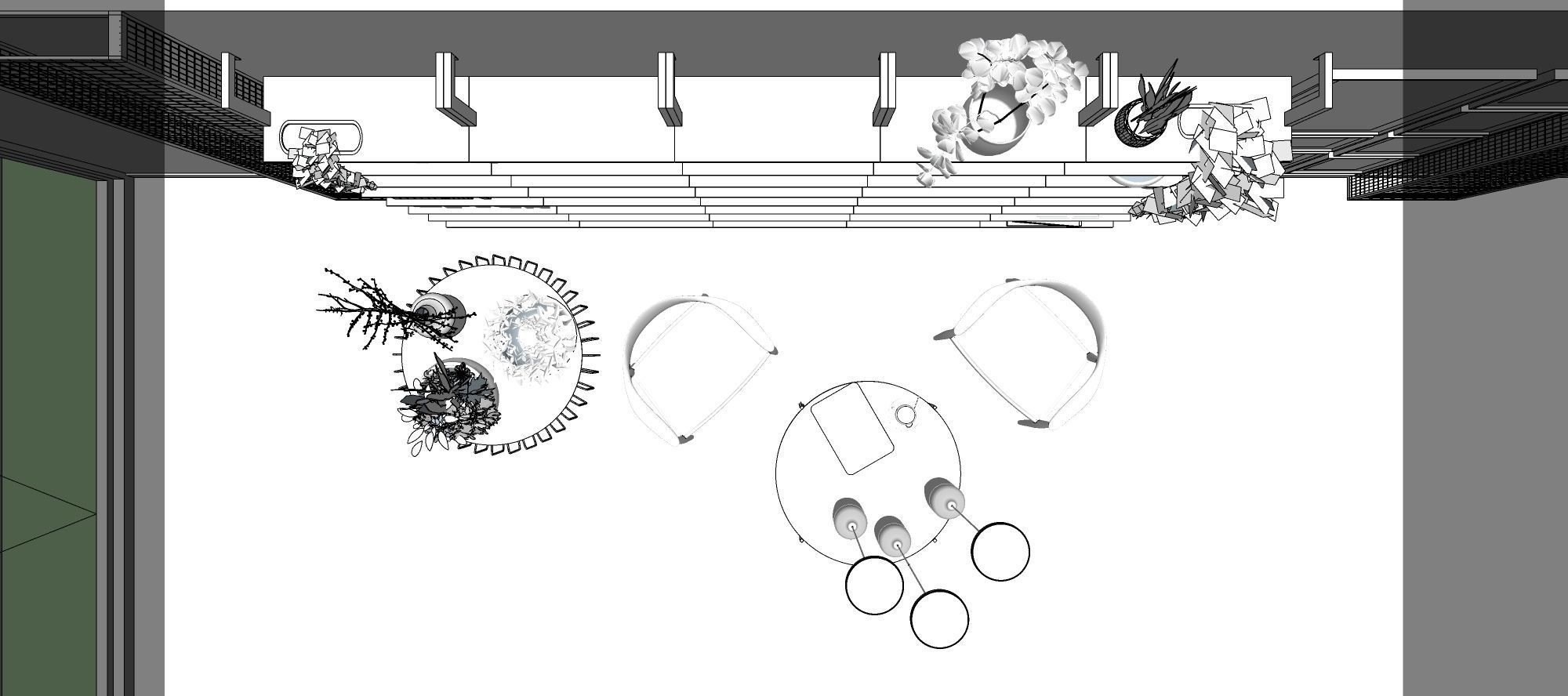 Coffee Corner - cafe and restaurant interior design 3 3D model_11