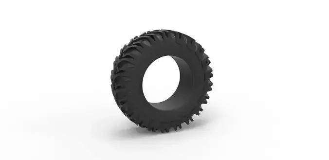 Tractor tire Scale 1 to 25