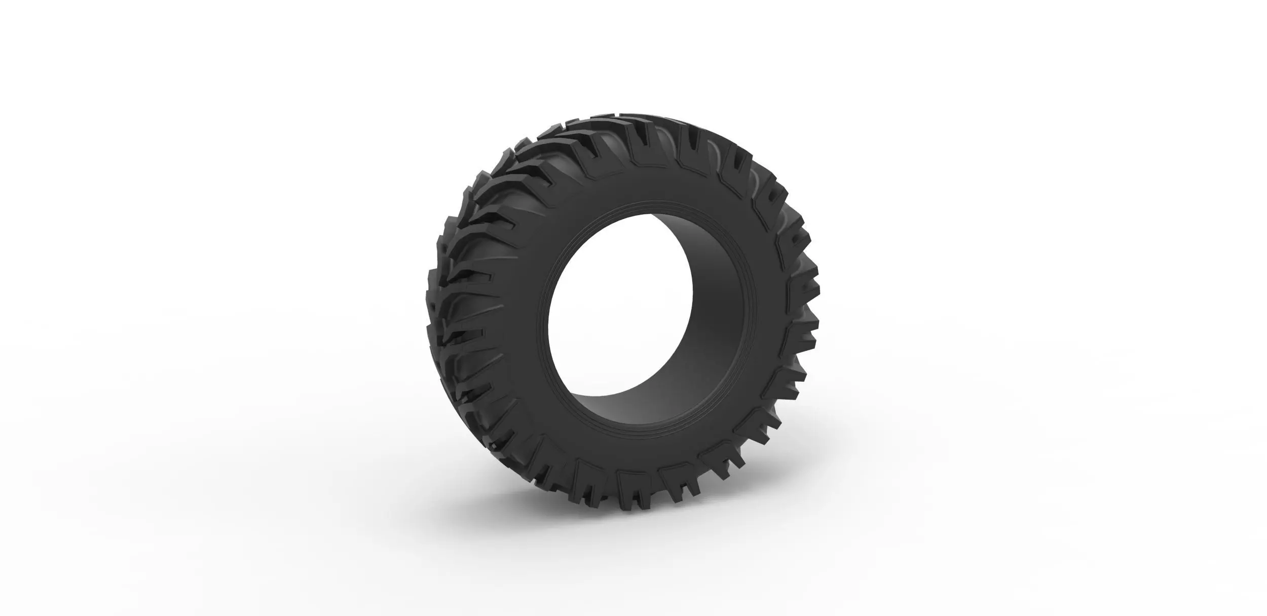 Tractor tire Scale 1 to 25 3D print model