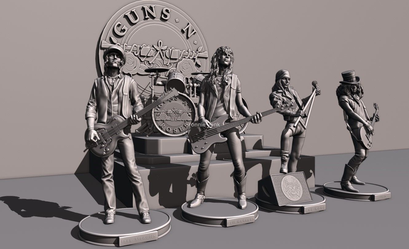 Izzy Stradlin GNR - 3d printing 3D print model_5