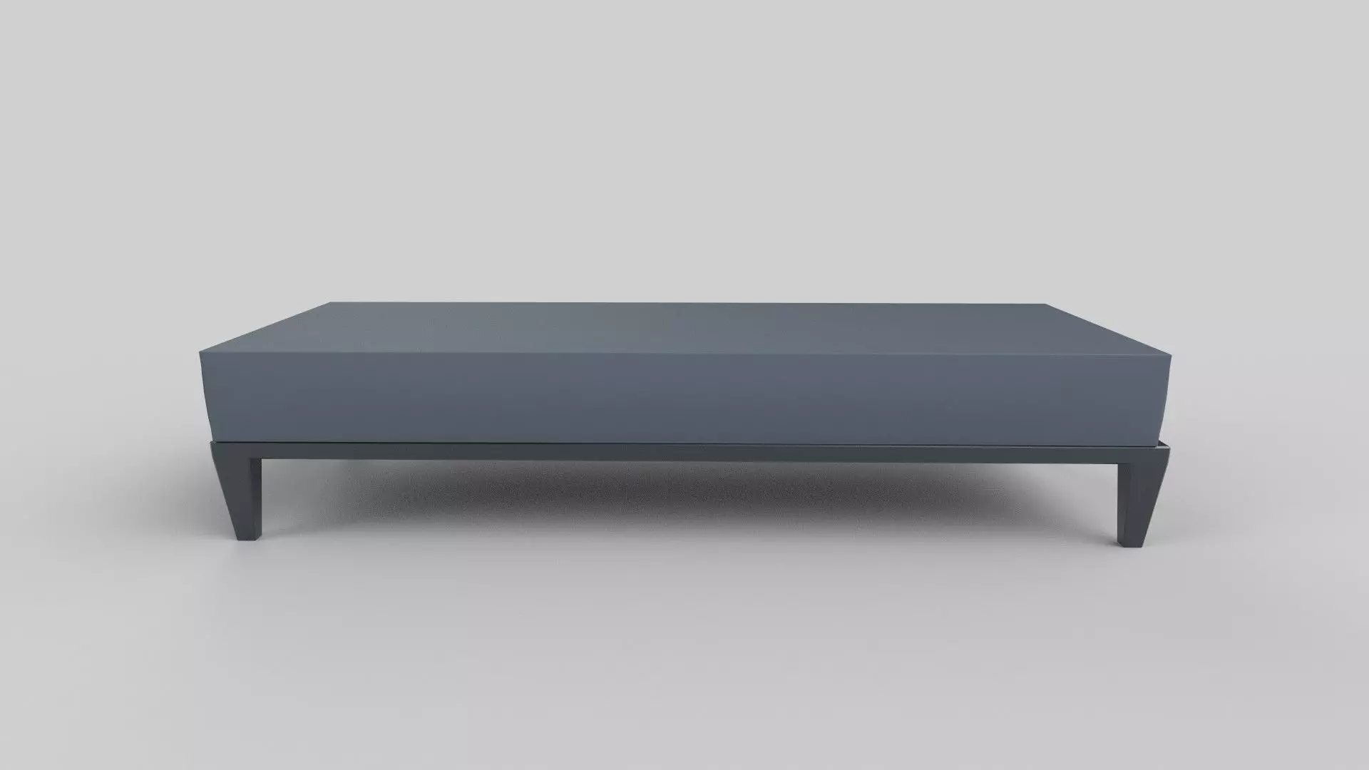 chair coffee table Low-poly 3D model_0