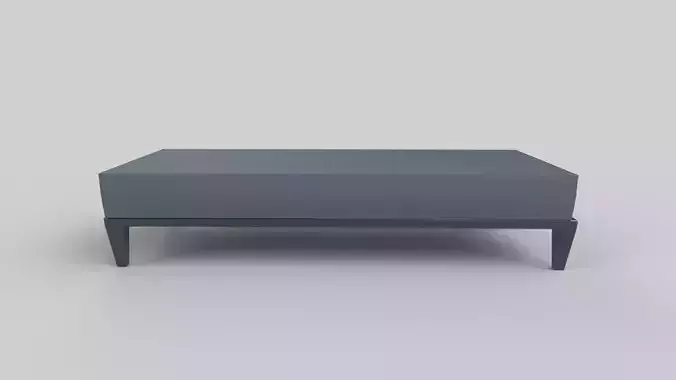 chair coffee table Low-poly 3D model