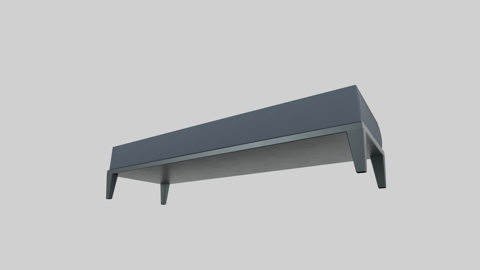 chair coffee table Low-poly 3D model_4