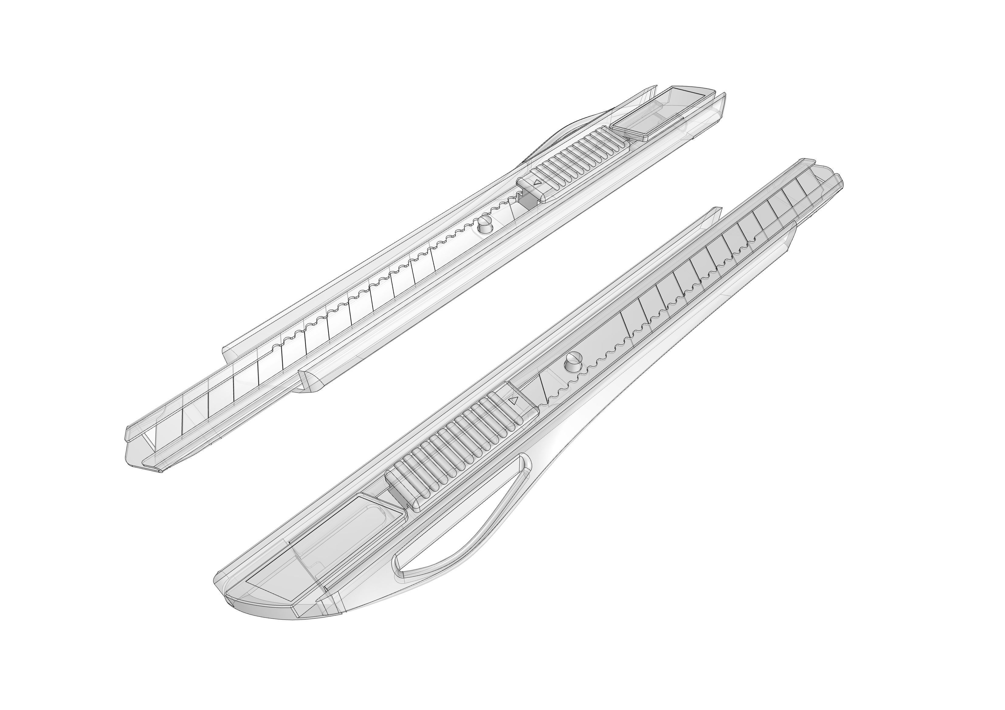 cutter knife 3D model_9