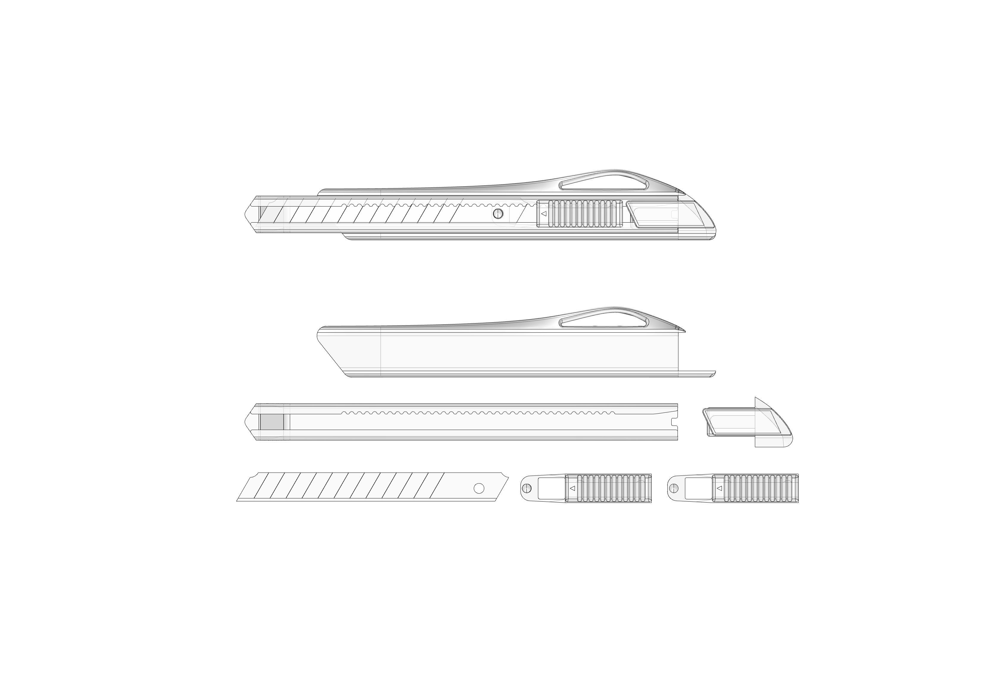 cutter knife 3D model_11