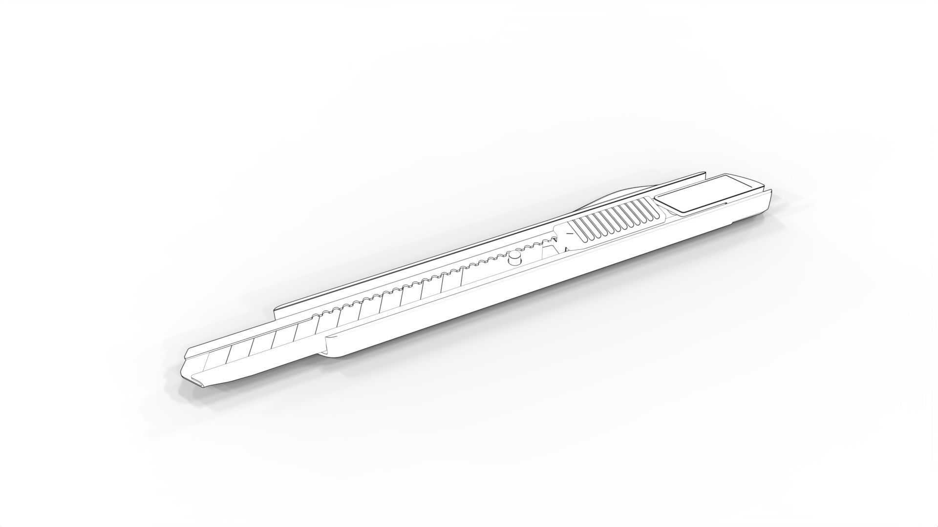 cutter knife 3D model_1