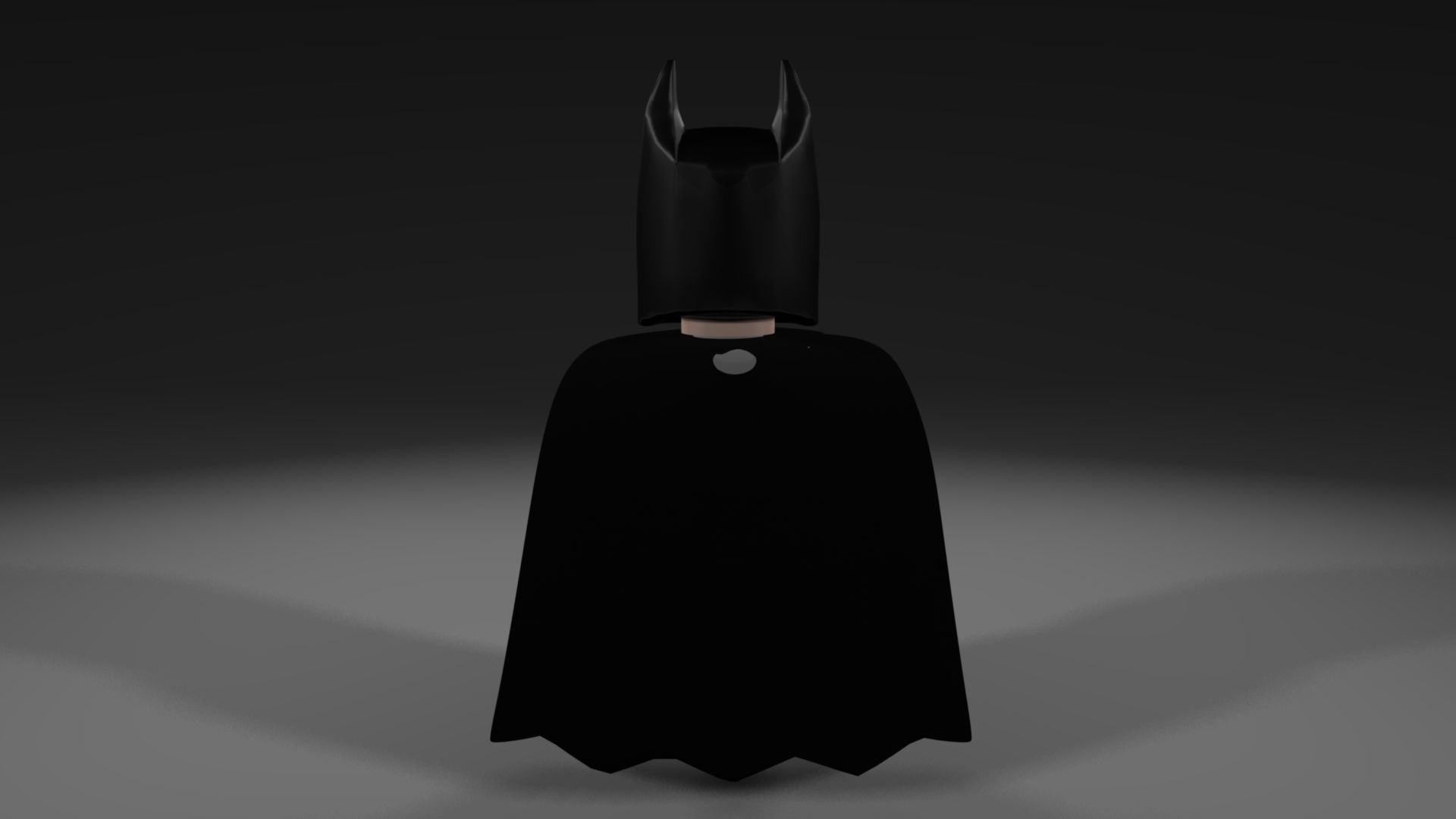 LEGO Batman Black and Grey suit 3D model_2
