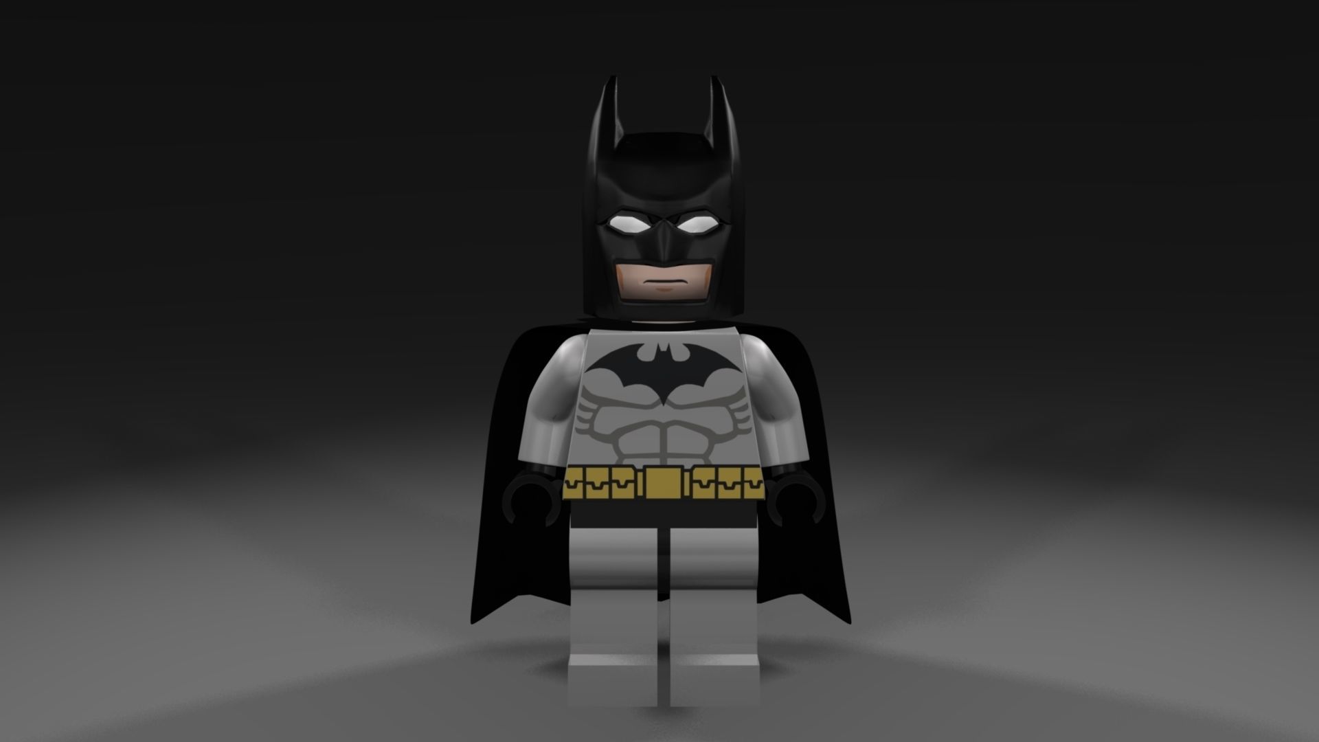 LEGO Batman Black and Grey suit 3D model_1