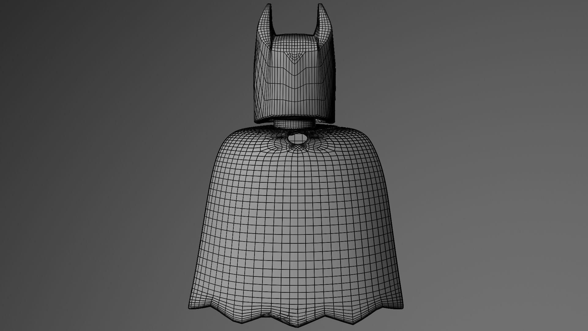LEGO Batman Black and Grey suit 3D model_7