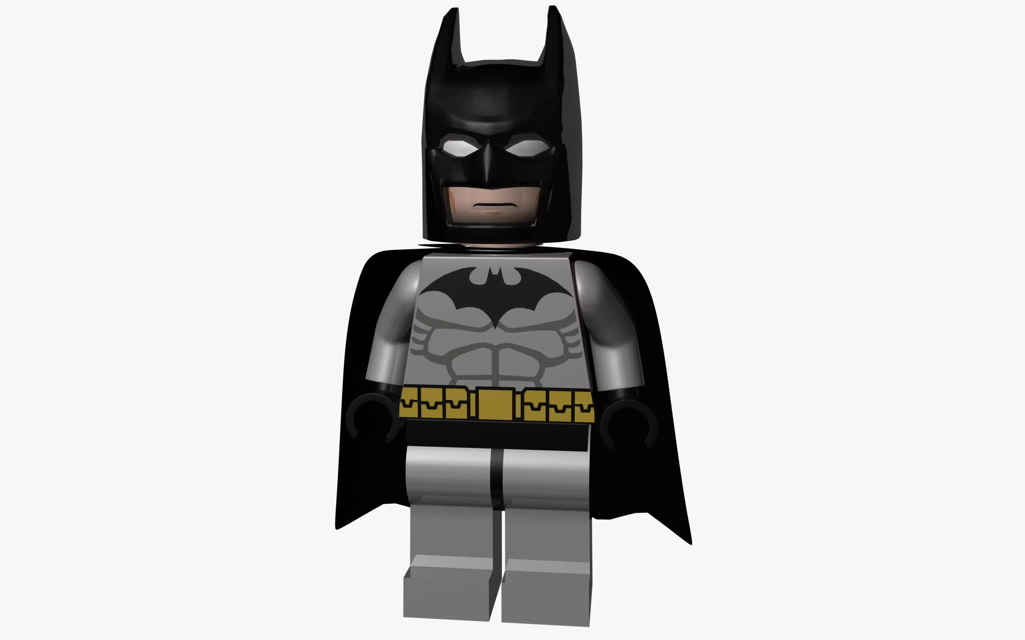 LEGO Batman Black and Grey suit 3D model_0