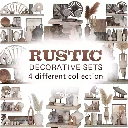 Decorative Set Rustic style - collection 01