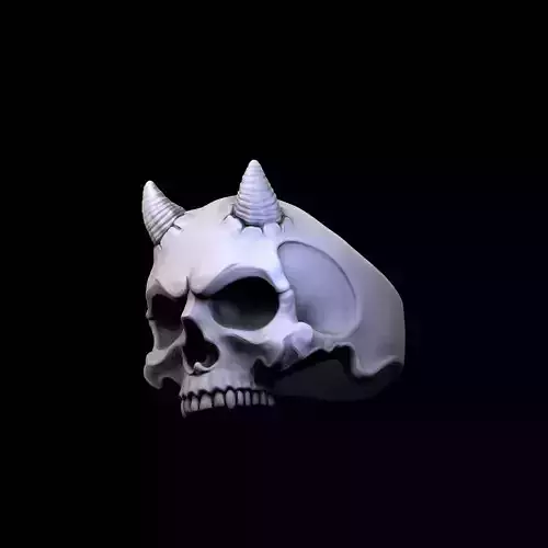 Devil Skull Ring