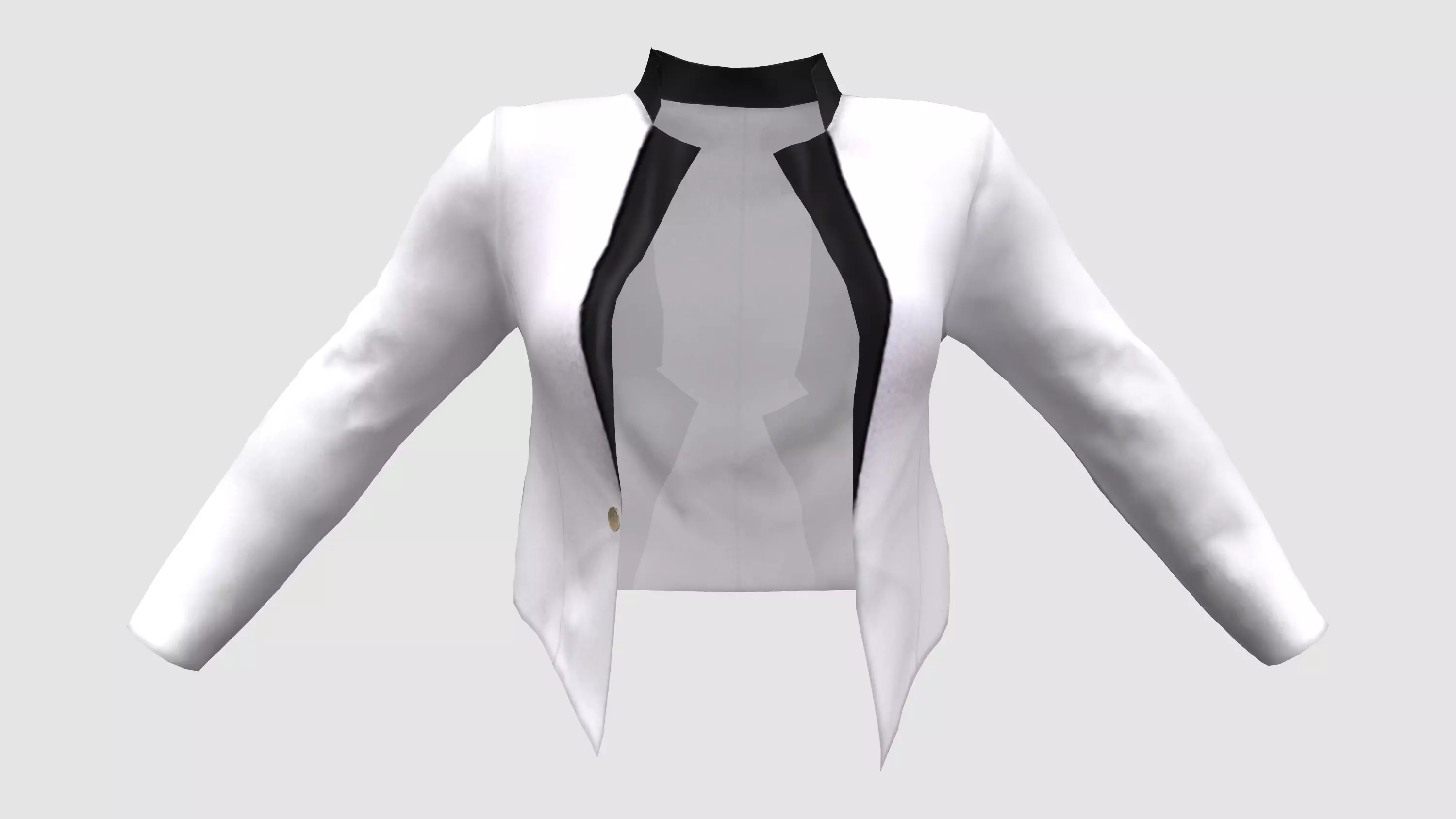 Ladies Tuxedo Jacket Low-poly 3D model_0