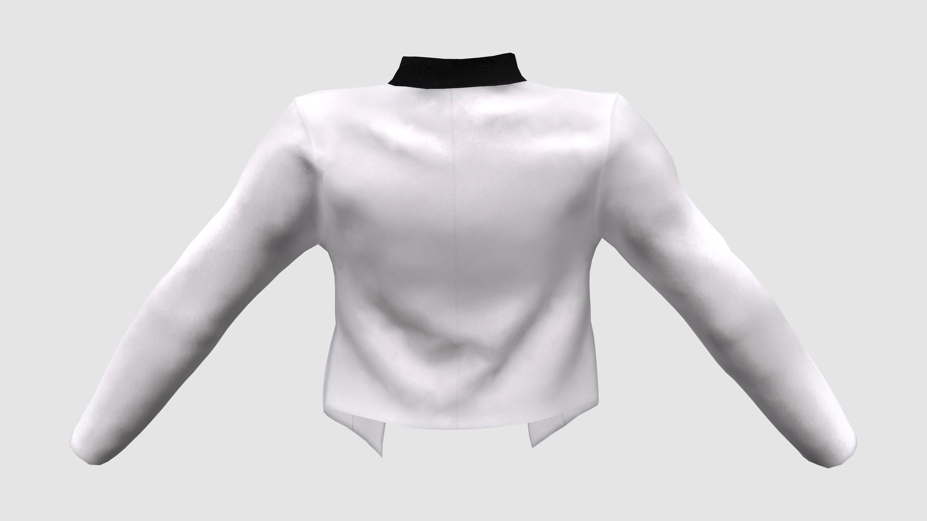 Ladies Tuxedo Jacket Low-poly 3D model_4