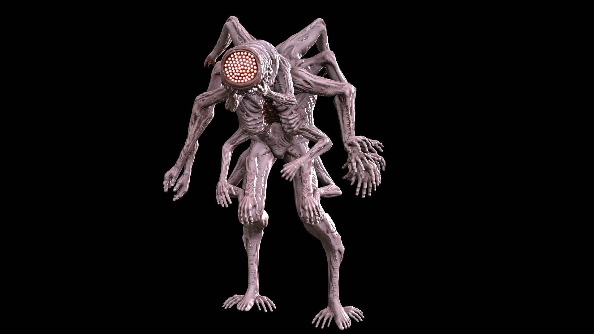 Mutant 01 Low-poly 3D model_19