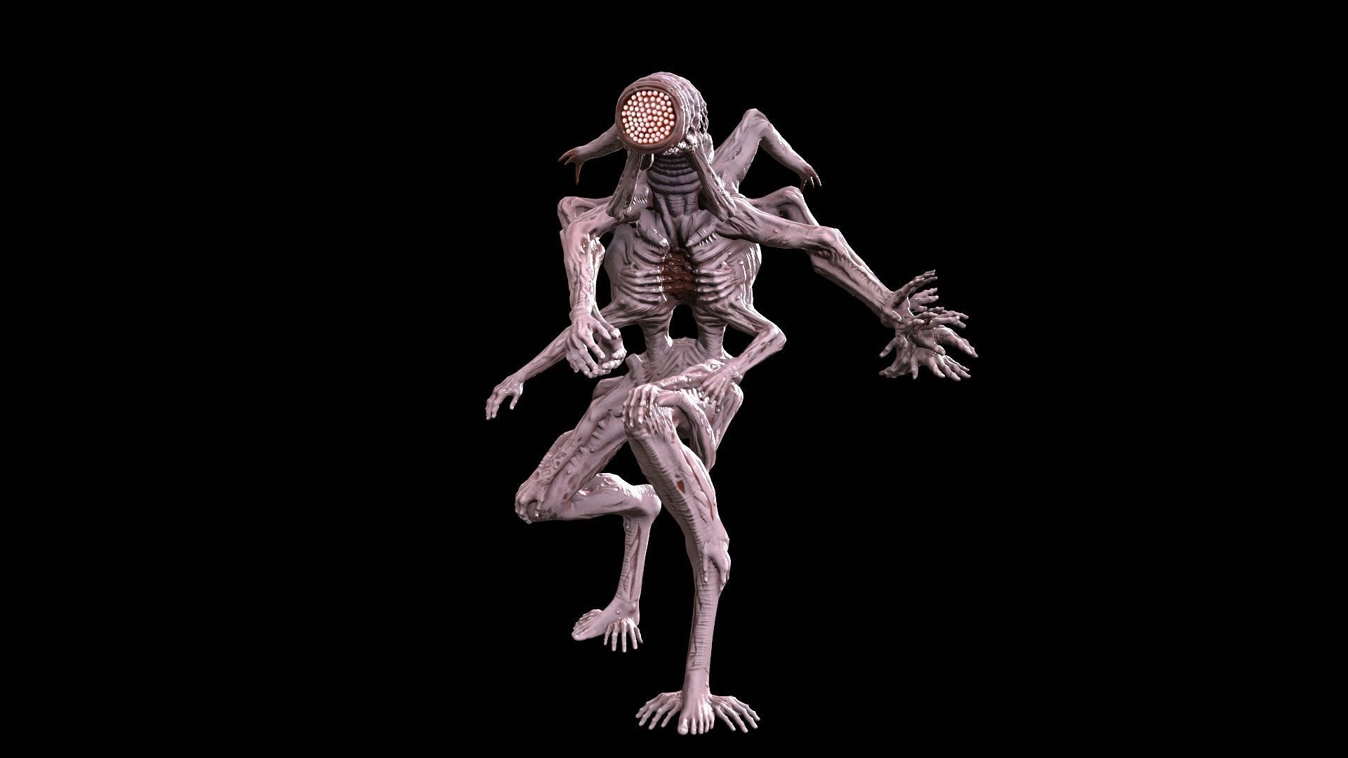 Mutant 01 Low-poly 3D model_11