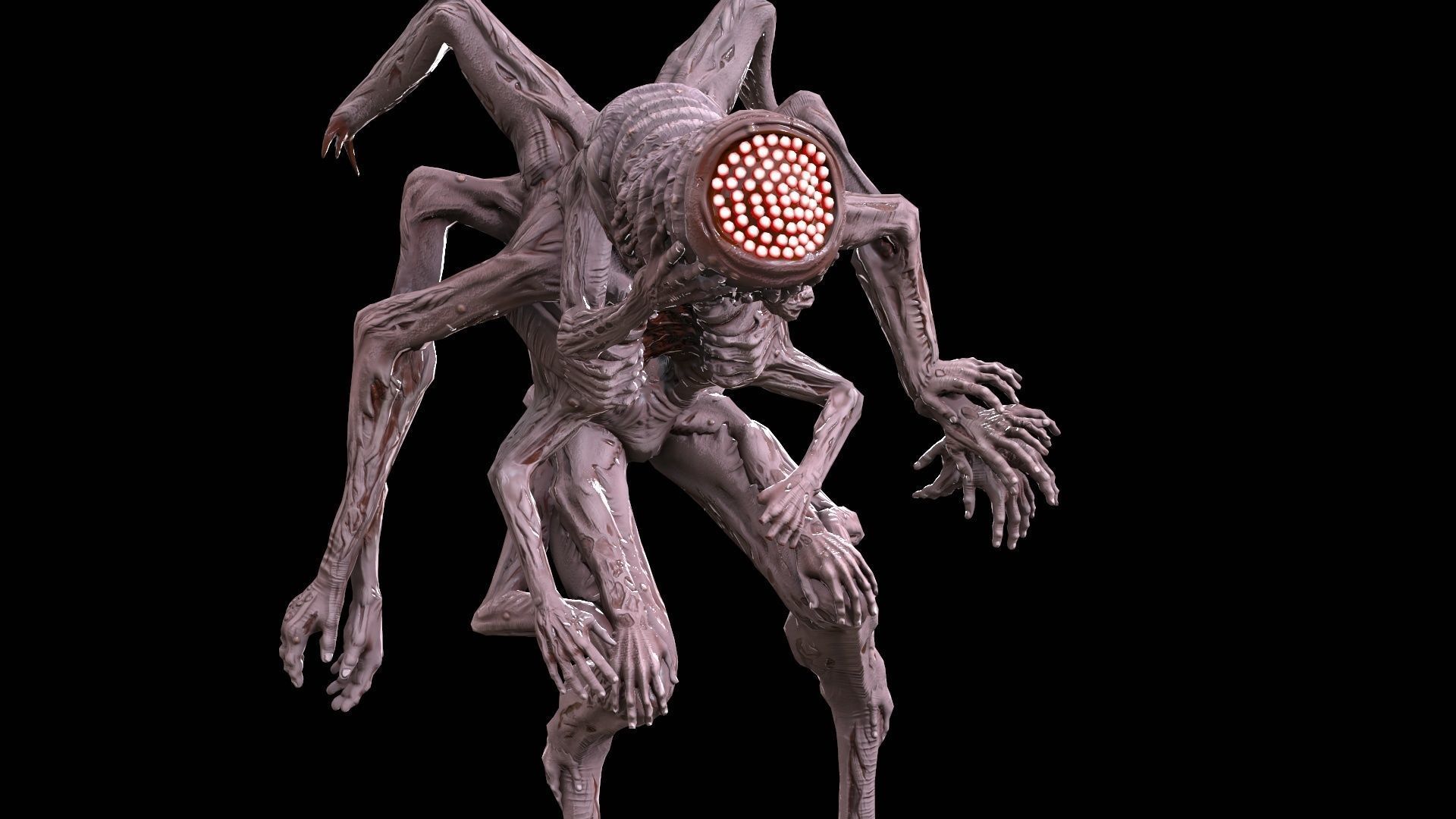 Mutant 01 Low-poly 3D model_16