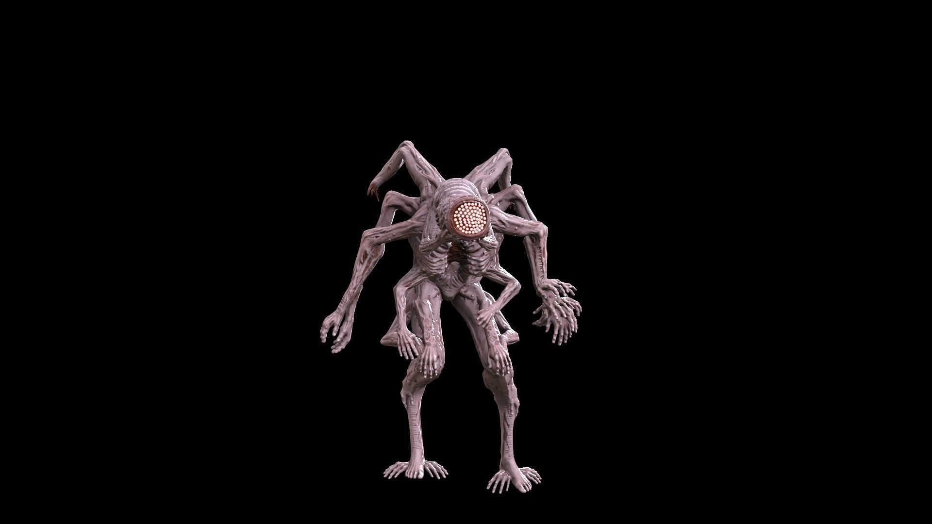 Mutant 01 Low-poly 3D model_17