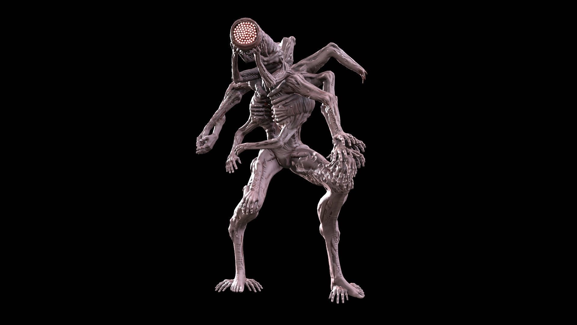 Mutant 01 Low-poly 3D model_15