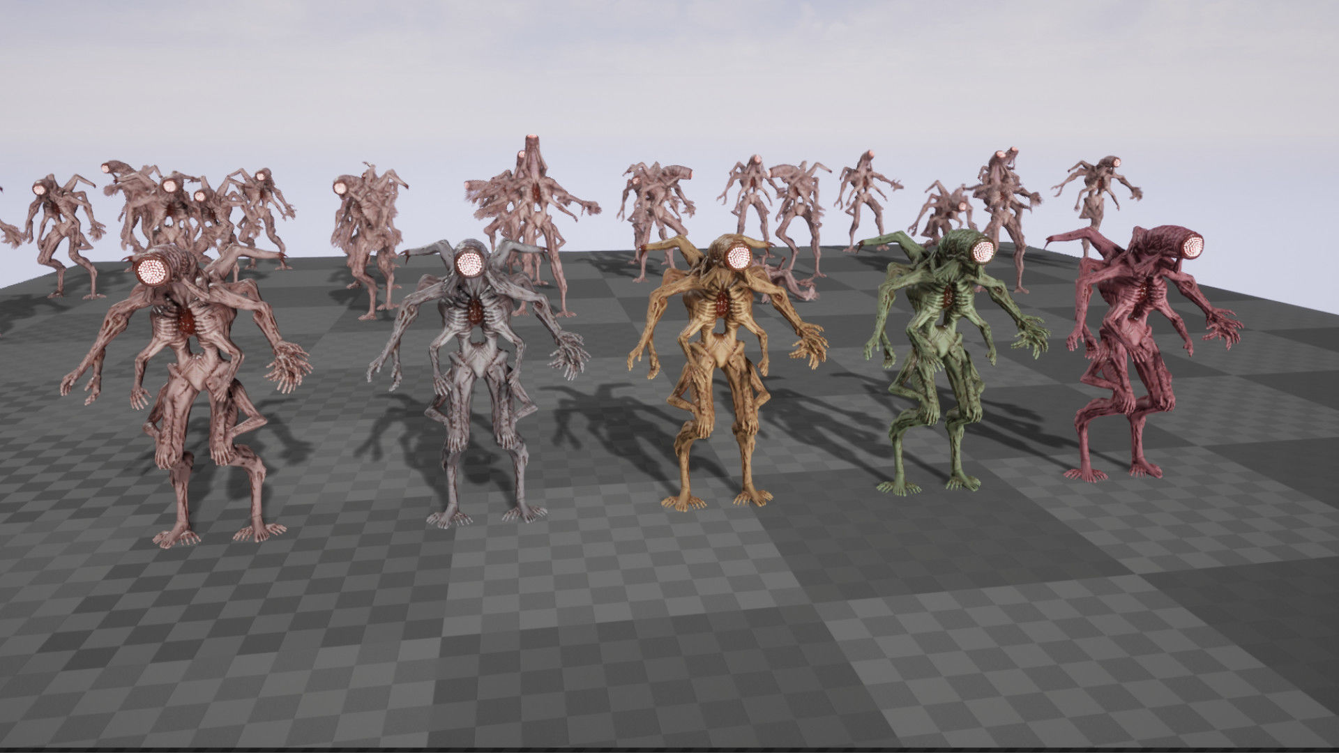 Mutant 01 Low-poly 3D model_7