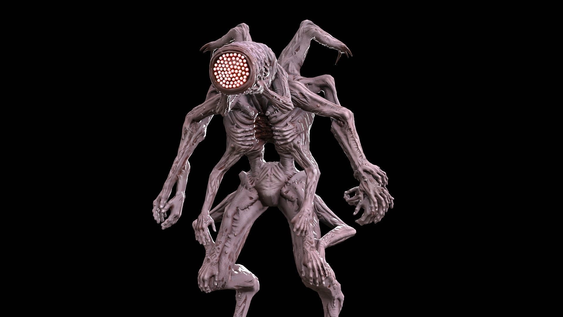 Mutant 01 Low-poly 3D model_12