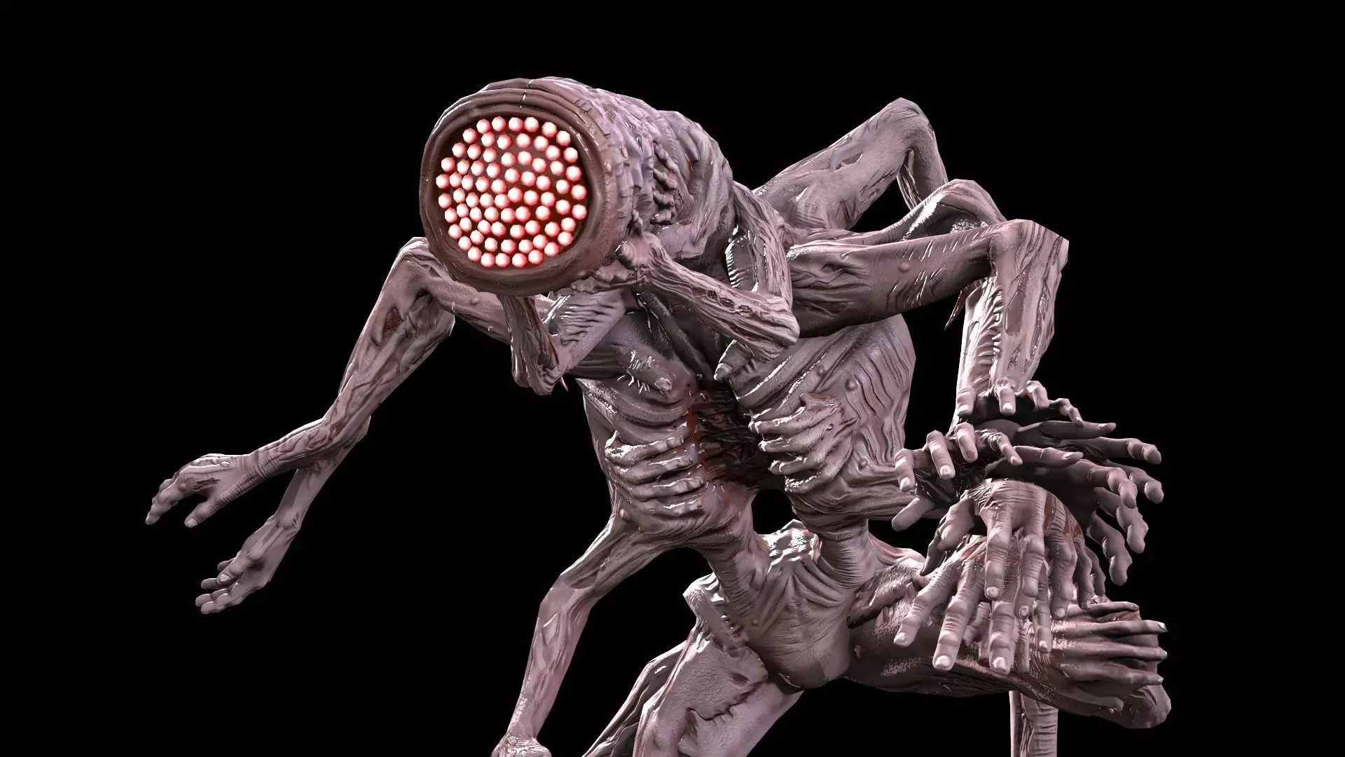 Mutant 01 Low-poly 3D model_0