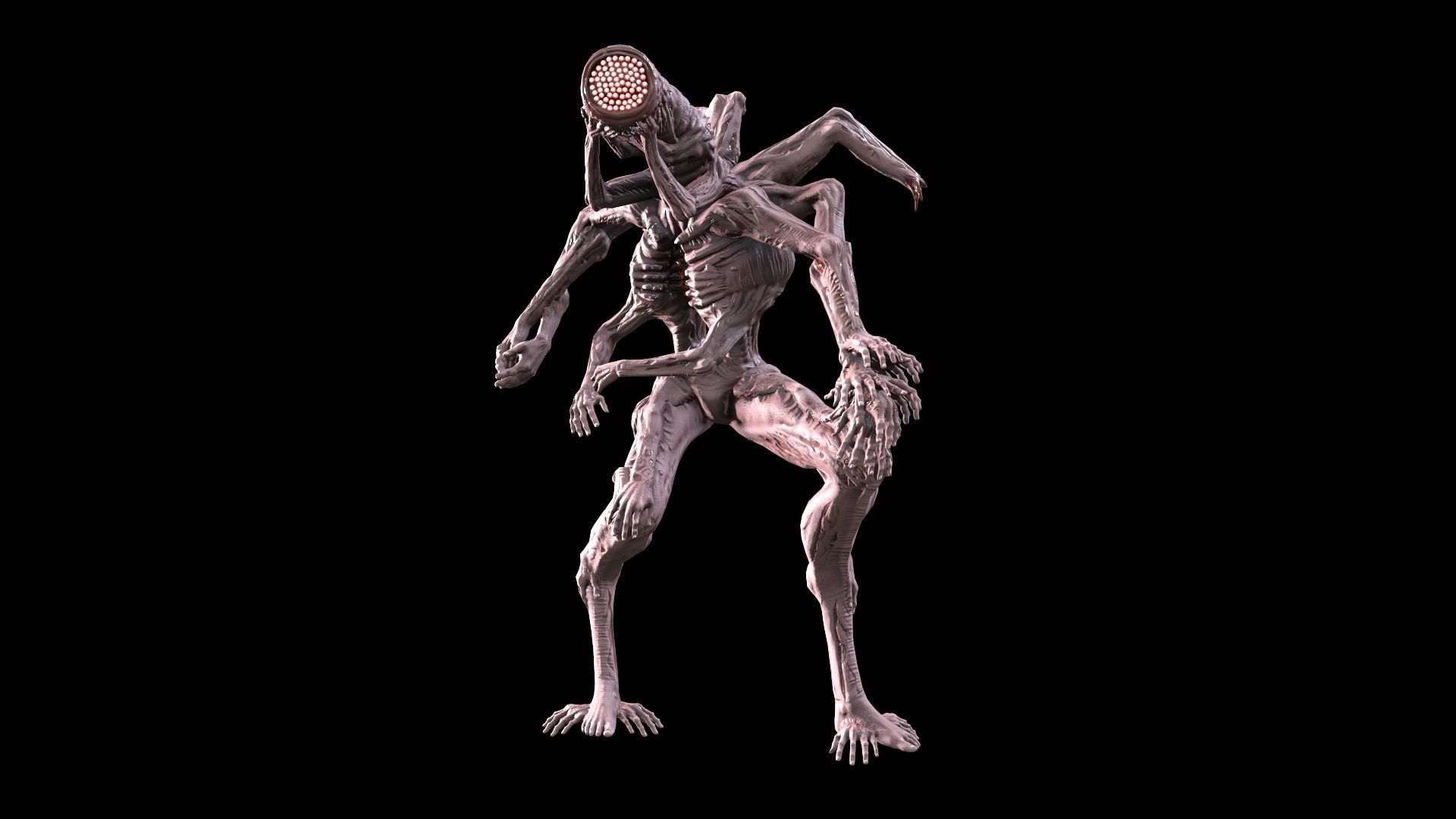 Mutant 01 Low-poly 3D model_14