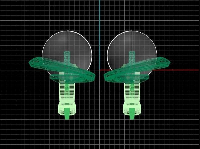 elegant earrings with pearls and stones 3D print model_38