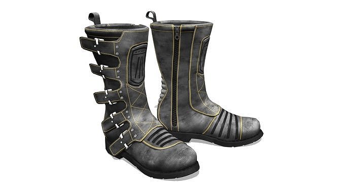 Men Elsionore Boots Low-poly 3D model
