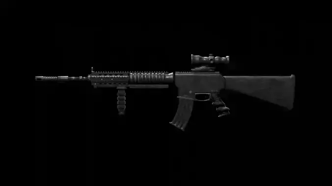 M416 3D Model ak - rifle