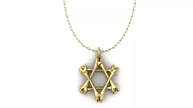 Star Of David Pendant P 048