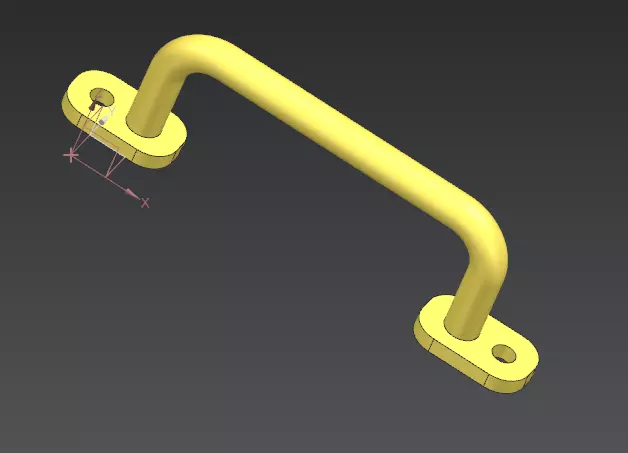 Children playground handle 3D print model